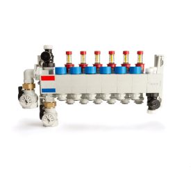   SPEED HKV-D P 10, Connector 16 polimer fűtőkör osztó-gyűjtő átfolyásmérővel, hőmérővel, elzáróval