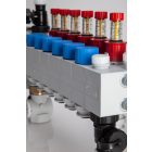 SPEED HKV-D P 10, Connector 16 polimer fűtőkör osztó-gyűjtő átfolyásmérővel, hőmérővel, elzáróval