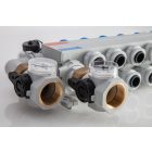 SPEED HKV-D P 10, Connector 16 polimer fűtőkör osztó-gyűjtő átfolyásmérővel, hőmérővel, elzáróval