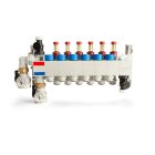 SPEED HKV P 14, Connector 16, polimer fűtőkör osztó-gyűjtő átfolyásmérővel, hőmérővel, elzáróval